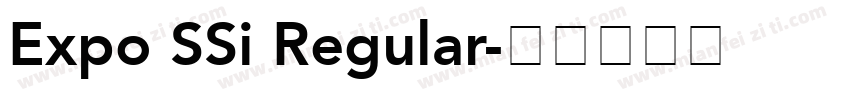 Expo SSi Regular字体转换
